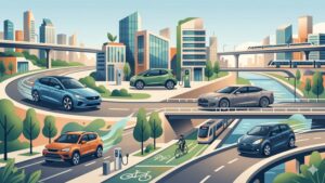Современная иллюстрация пяти малогабаритных автомобилей с низким пробегом для городской езды в 2026 году